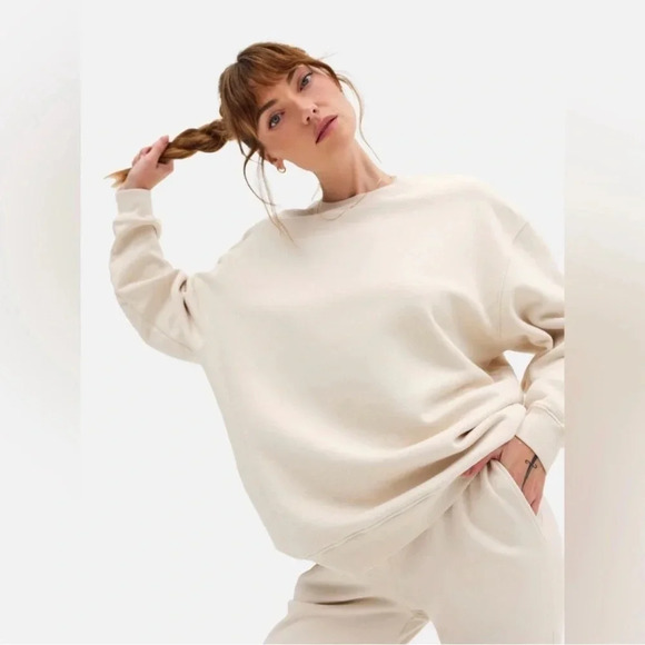 MATE The Label Organic Fleece Oversized Sweatshirt - Picture 3 of 9